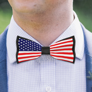 American Flag Inspired Patriotic Bowtie - Show Your Patriotism