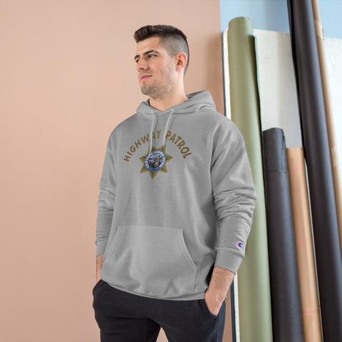 Champion Eco Hooded Sweatshirt - Highway Patrol & Retired Emblem