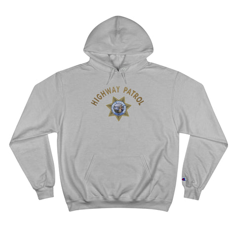 Champion Eco Hooded Sweatshirt - Highway Patrol & Retired Emblem