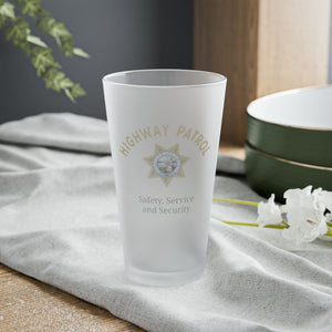 CHP Honor Frosted Pint Glass | Tribute to Service and Security | Back The Blue Store