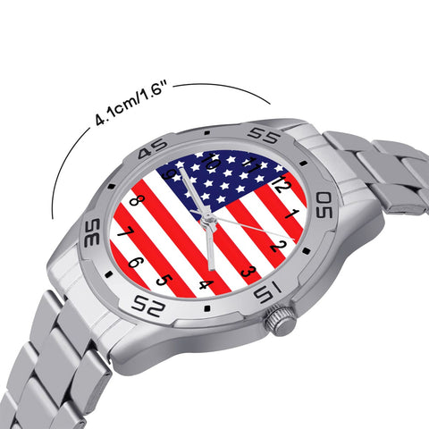 Patriotic American Flag Inspired Stars and Stripes Business Watch