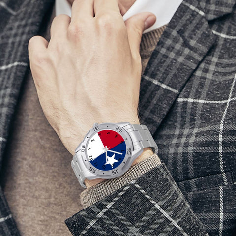 Texas Flag Style Business Watch - Show Your Texas Pride