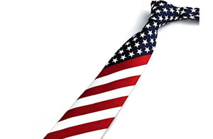 Elevate Your Style: American Flag Printed Necktie