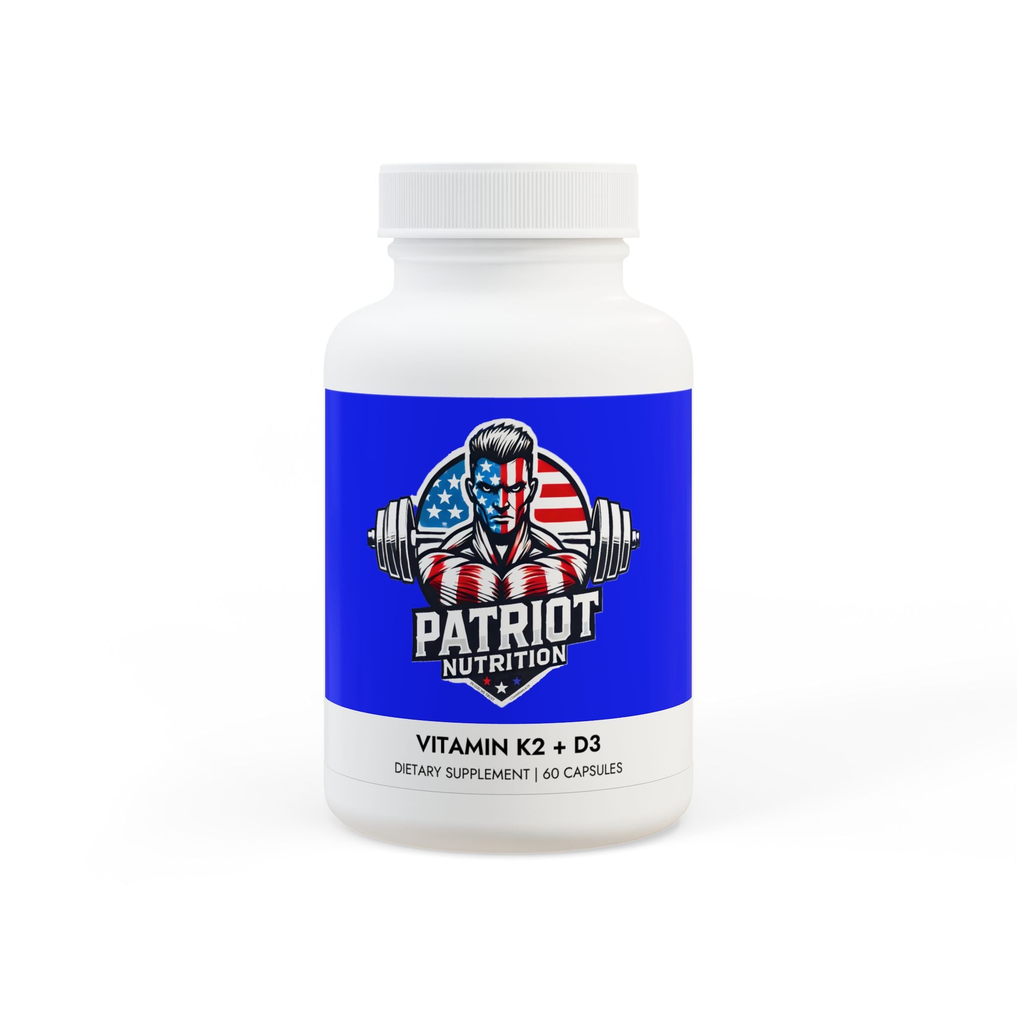 Patriot Nutrition Vitamin K2 + D3 Supplement (60 Capsules)