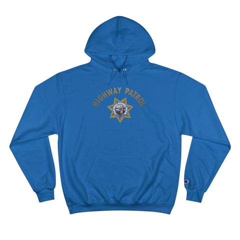 Champion Eco Hooded Sweatshirt - Highway Patrol & Retired Emblem