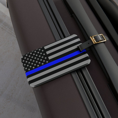 Durable Thin Blue Line Luggage Tag - Back The Blue Store