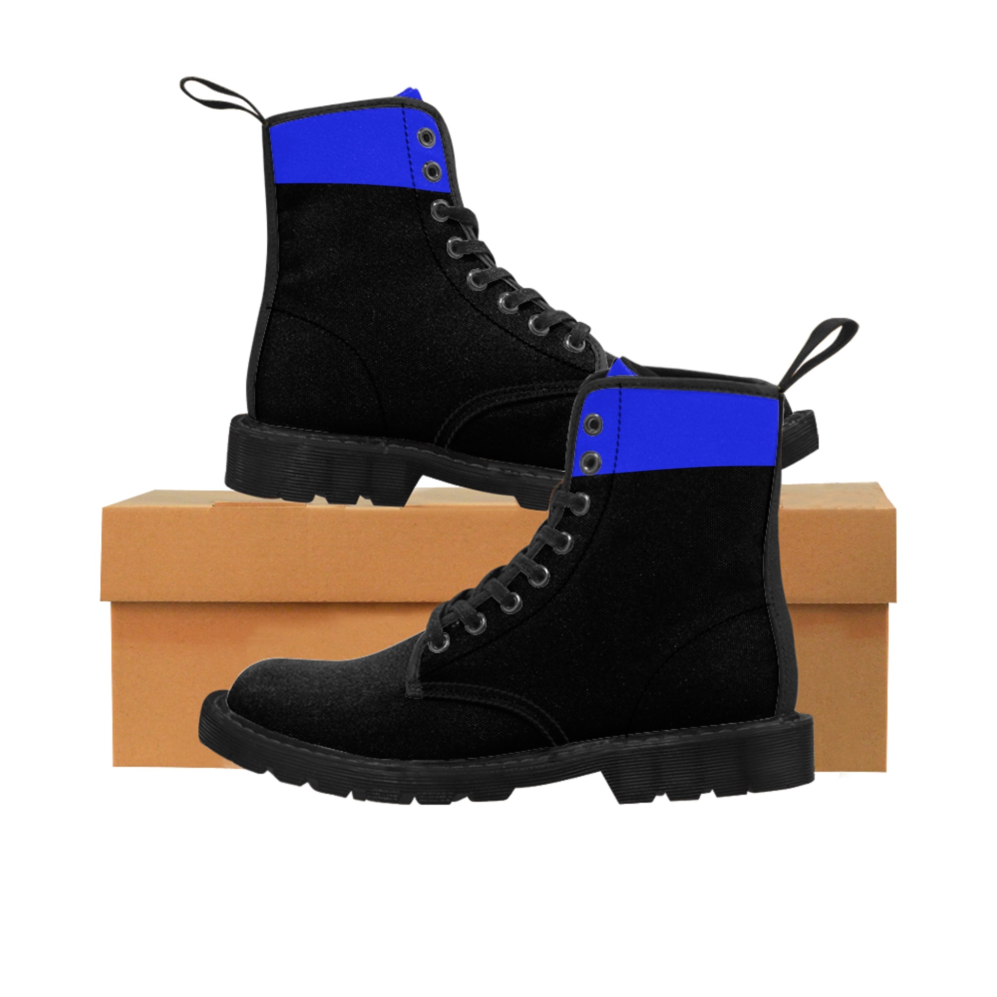 Men's Thin Blue Line Supportive Canvas Boots | Back The Blue Store