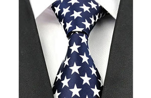 Elevate Your Style: American Flag Printed Necktie