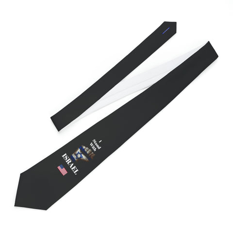 Make a Statement with Our "I Stand With ISRAEL" Black Necktie