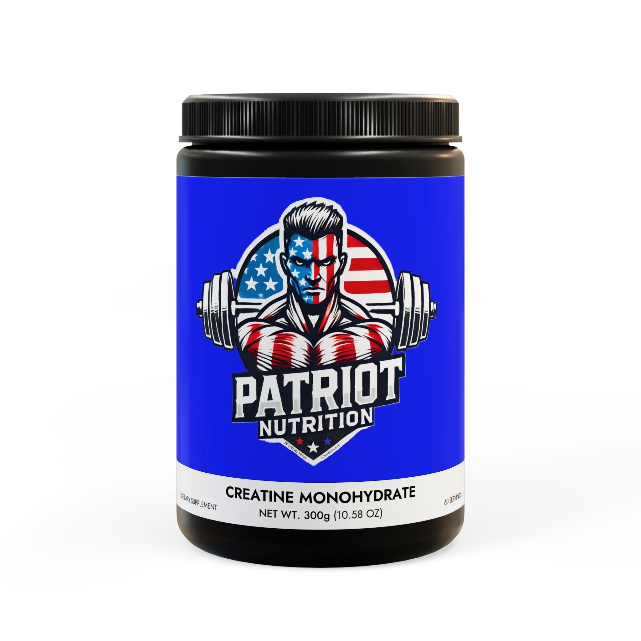 Patriot Nutrition Creatine Monohydrate Supplement (300g, 10.58oz)