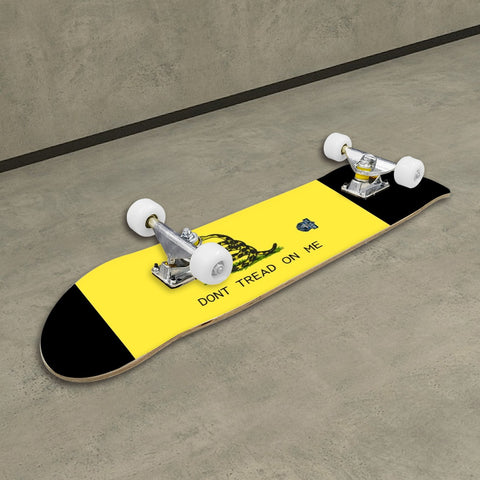 "Don't Tread On Me" Gadsden Flag Skateboard – Durable Maple Deck