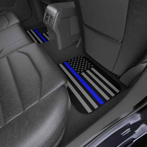 Thin Blue Line Flag Car Mat Set – Honor and Duty on the Road