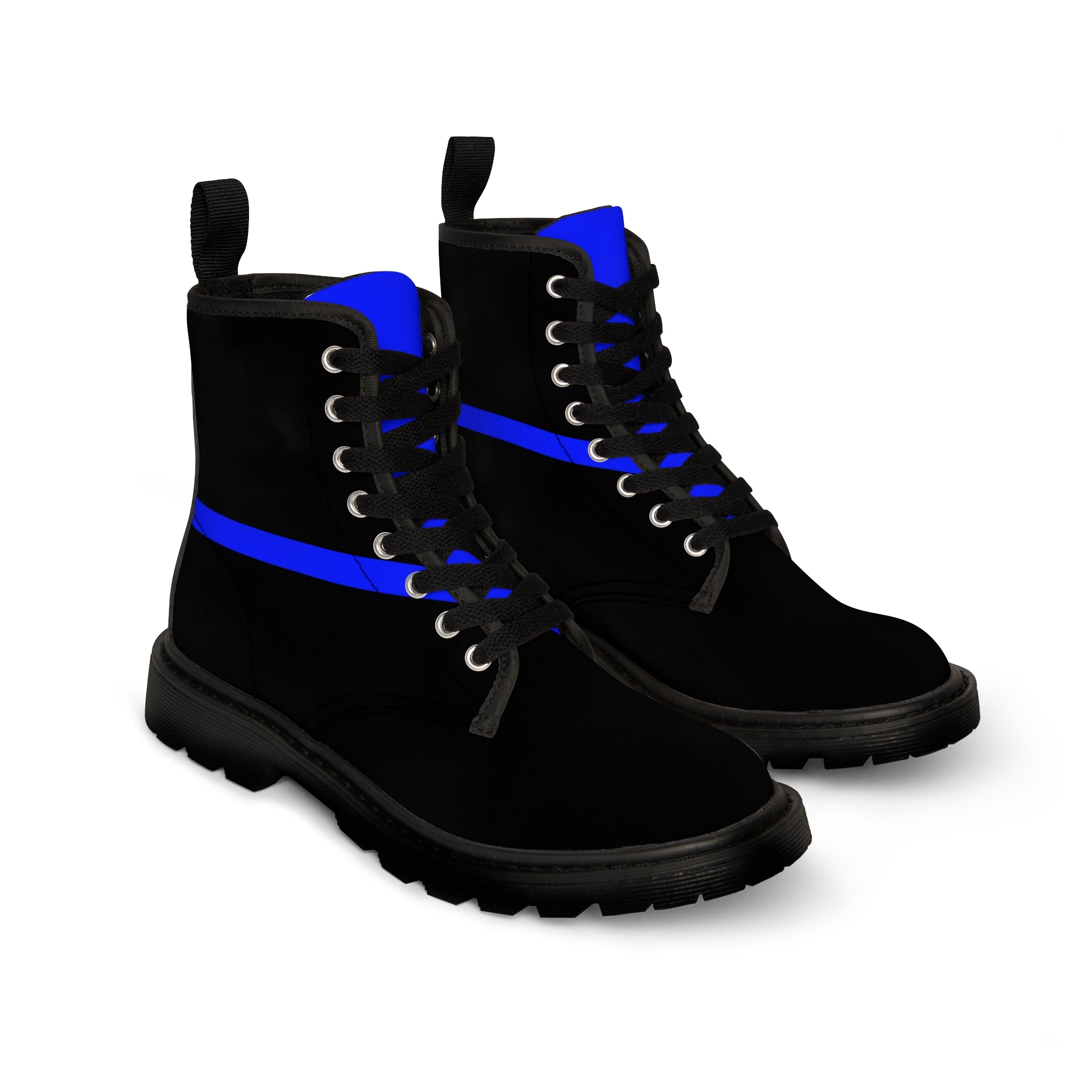 Mens Thin Blue Line Canvas Boots | Supportive & Comfortable Footwear