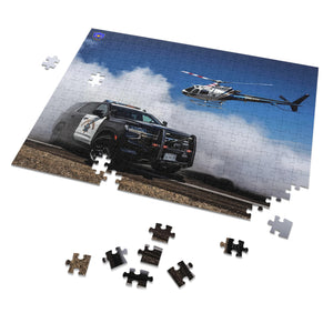 CHP Helicopter and Patrol SUV Jigsaw Puzzle for Family Fun