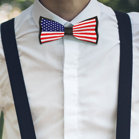 American Flag Inspired Patriotic Bowtie - Show Your Patriotism