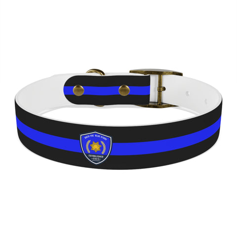 Supportive Thin Blue Line Dog Collar | Patriotic Pet Gear | Back The Blue Store