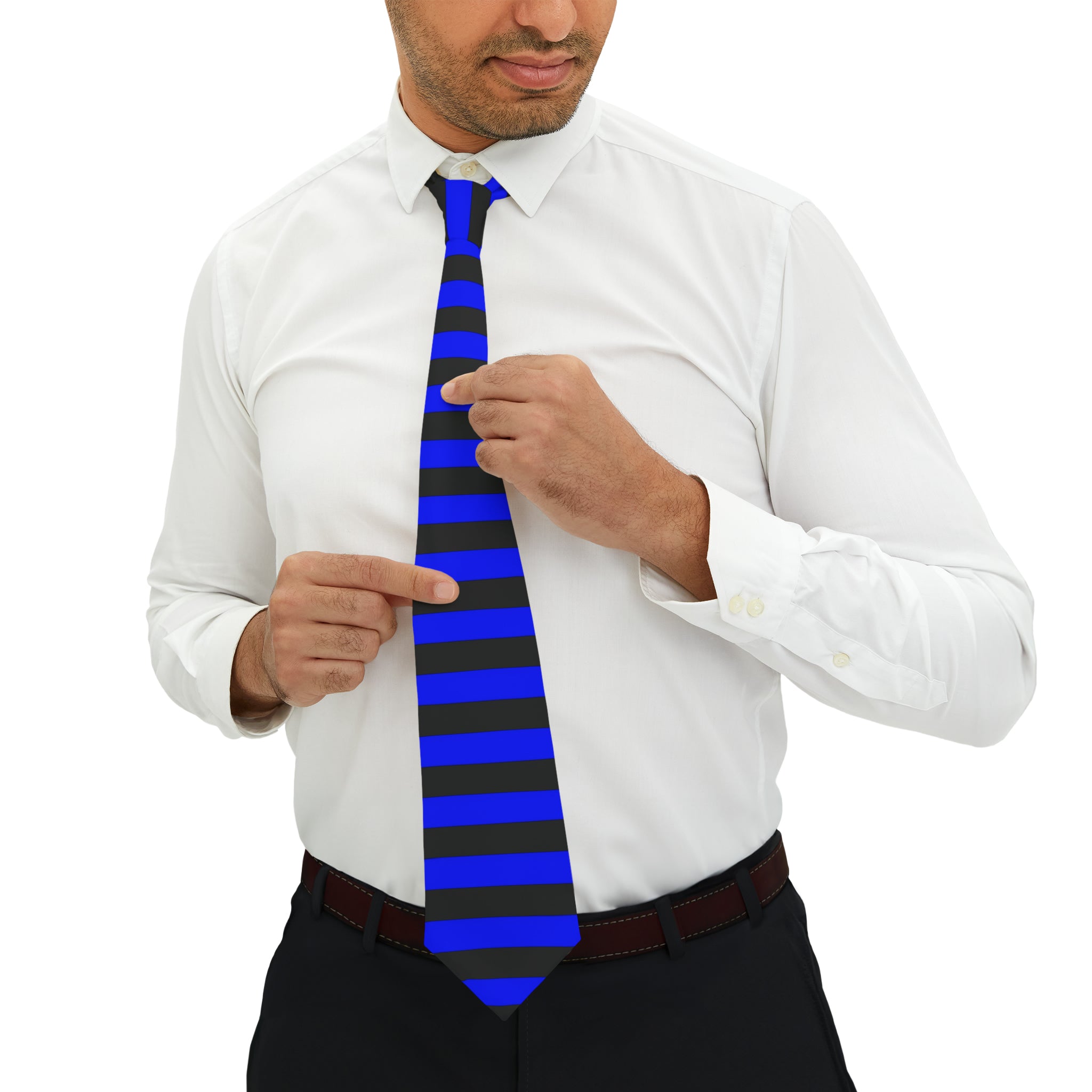 Thin Blue Line Striped Necktie | Back The Blue Store