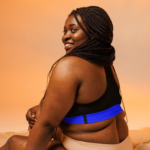 Thin Blue Line High Performance Longline Sports Bra | Back The Blue Store