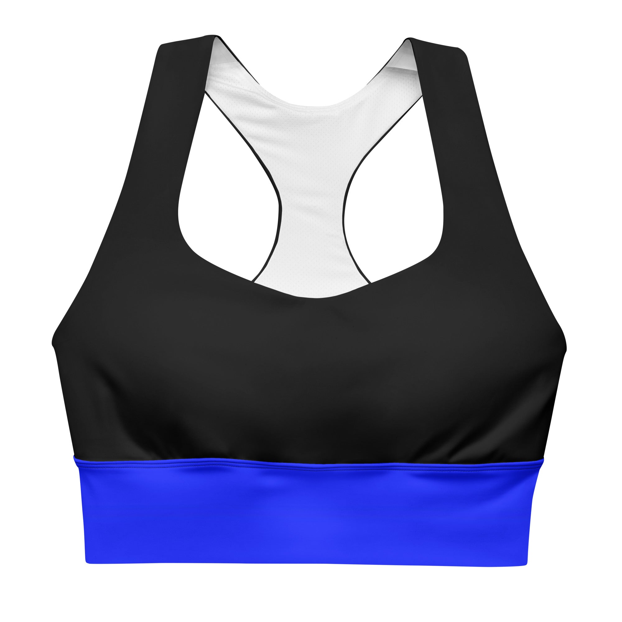 Thin Blue Line High Performance Longline Sports Bra | Back The Blue Store