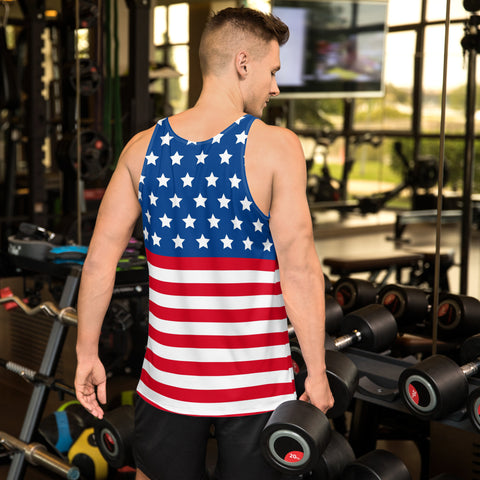 American Flag Style Unisex Tank Top | Comfort & Pride | Back The Blue Store