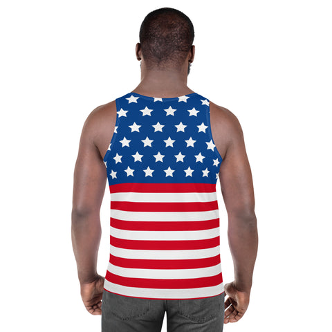 American Flag Style Unisex Tank Top | Comfort & Pride | Back The Blue Store