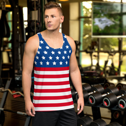 American Flag Style Unisex Tank Top | Comfort & Pride | Back The Blue Store