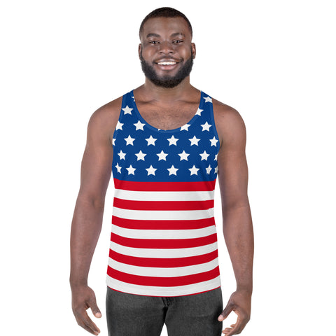 American Flag Style Unisex Tank Top | Comfort & Pride | Back The Blue Store