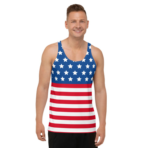 American Flag Style Unisex Tank Top | Comfort & Pride | Back The Blue Store