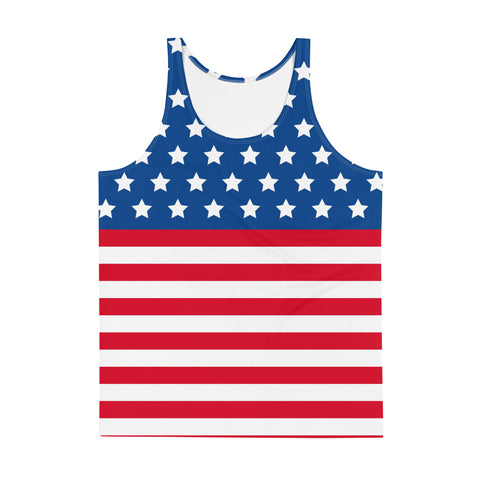 American Flag Style Unisex Tank Top | Comfort & Pride | Back The Blue Store