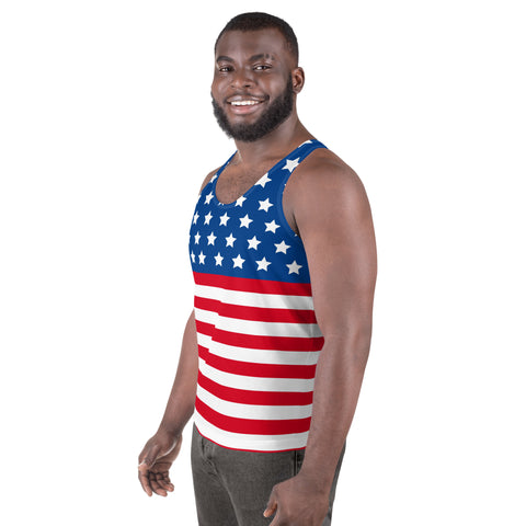 American Flag Style Unisex Tank Top | Comfort & Pride | Back The Blue Store