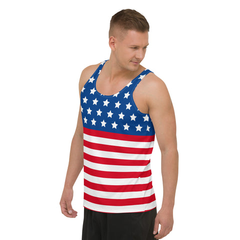 American Flag Style Unisex Tank Top | Comfort & Pride | Back The Blue Store