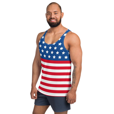 American Flag Style Unisex Tank Top | Comfort & Pride | Back The Blue Store