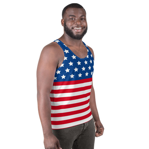 American Flag Style Unisex Tank Top | Comfort & Pride | Back The Blue Store