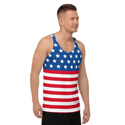 American Flag Style Unisex Tank Top | Comfort & Pride | Back The Blue Store