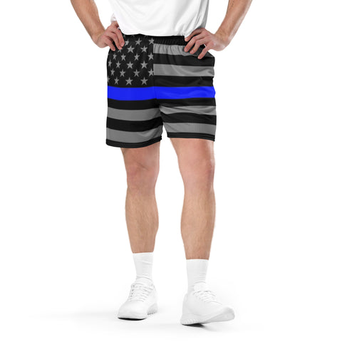 Thin Blue Line Unisex Mesh Shorts for Active & Casual Wear | Back The Blue Store