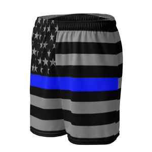 Thin Blue Line Unisex Mesh Shorts for Active & Casual Wear | Back The Blue Store