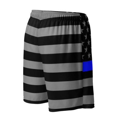 Thin Blue Line Unisex Mesh Shorts for Active & Casual Wear | Back The Blue Store