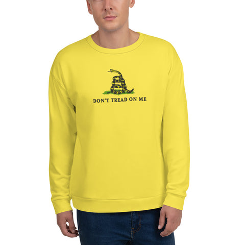 Yellow Unisex Gadsden Flag Sweatshirt - Embrace Your Patriotism in Style