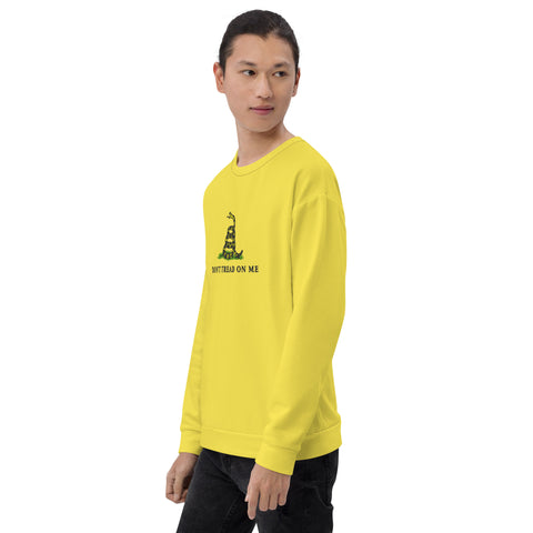 Yellow Unisex Gadsden Flag Sweatshirt - Embrace Your Patriotism in Style