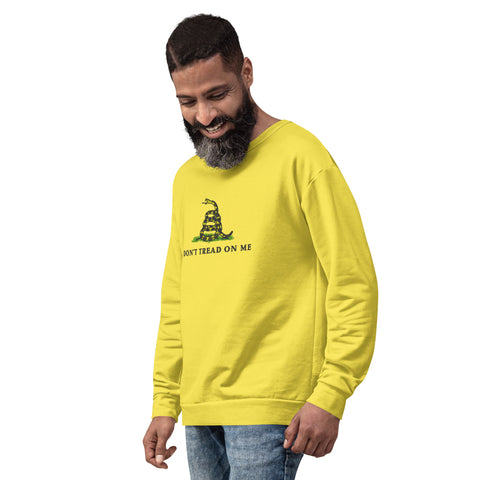 Yellow Unisex Gadsden Flag Sweatshirt - Embrace Your Patriotism in Style