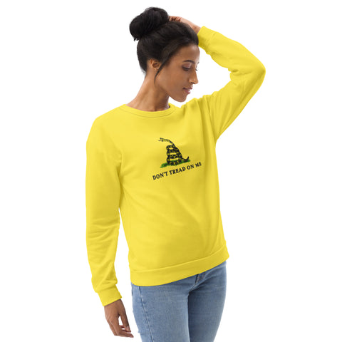 Yellow Unisex Gadsden Flag Sweatshirt - Embrace Your Patriotism in Style