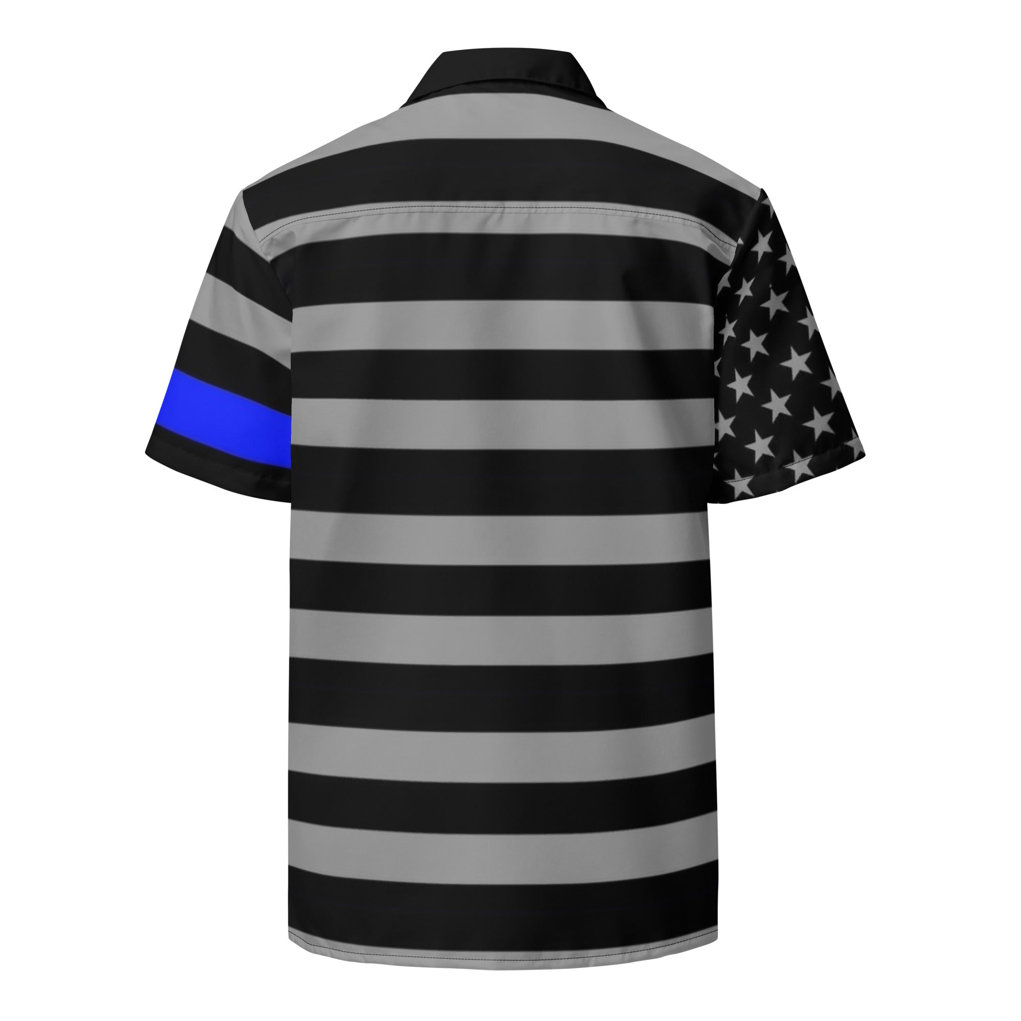 Elevate Your Wardrobe with Our Subdued Thin Blue Line Unisex Button-Up Shirt