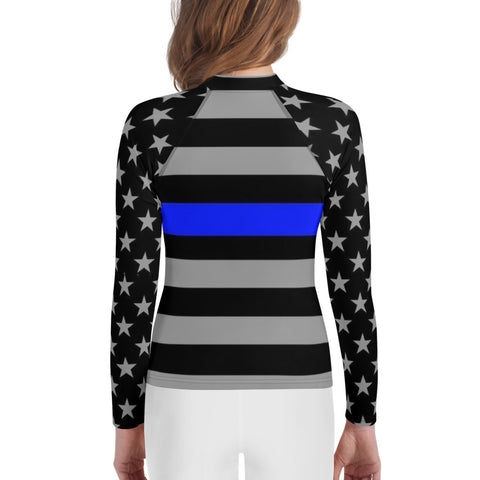 Introducing the Thin Blue Line Youth Long Sleeved Rash Guard