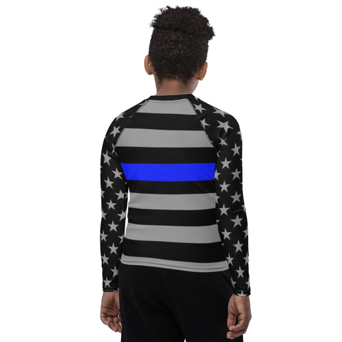 Introducing the Thin Blue Line Youth Long Sleeved Rash Guard