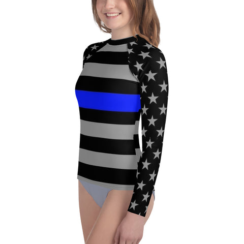 Introducing the Thin Blue Line Youth Long Sleeved Rash Guard