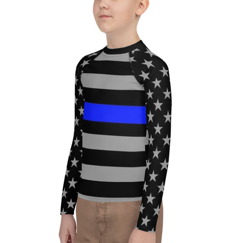 Introducing the Thin Blue Line Youth Long Sleeved Rash Guard