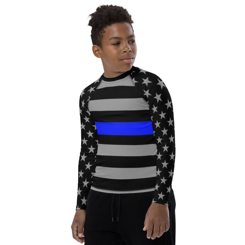 Introducing the Thin Blue Line Youth Long Sleeved Rash Guard