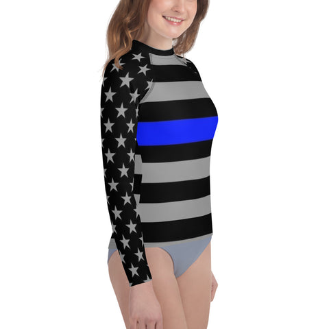 Introducing the Thin Blue Line Youth Long Sleeved Rash Guard