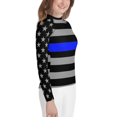 Introducing the Thin Blue Line Youth Long Sleeved Rash Guard