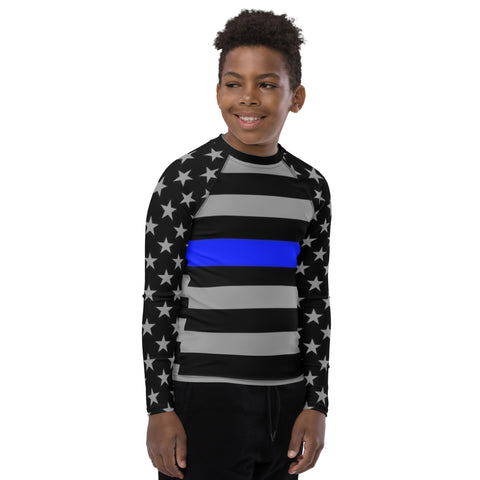 Introducing the Thin Blue Line Youth Long Sleeved Rash Guard